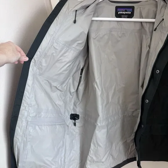 Patagonia Torrentshell Rain Jacket H2No Waterproof Hood Full Zip Grey Mens LRG - Picture 7 of 13